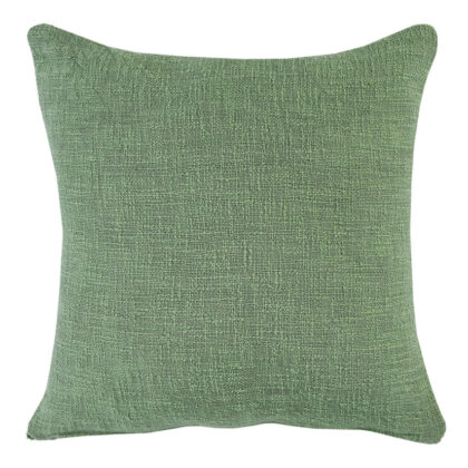 20" X 20" Forest Green Diamond Cotton Zippered Pillow