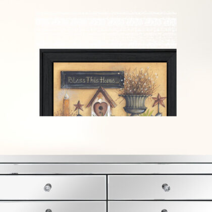 Bless This Home 3 Black Framed Print Wall Art