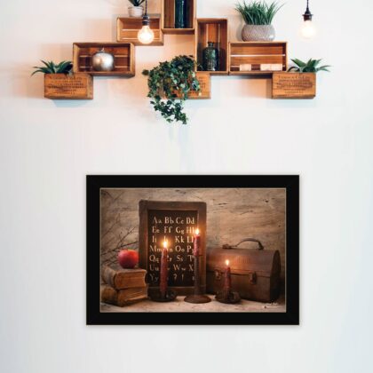 School Nights 1 Black Framed Print Wall Art