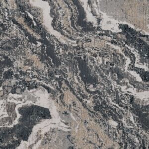 3' X 5' Grey Polypropylene And Polyester Rug