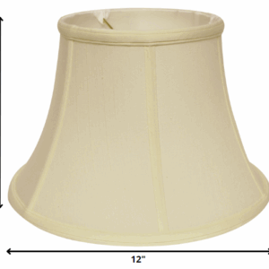 12" Ivory Drum Monay Shantung Lampshade
