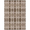 5' X 8' Brown And Chocolate Moroccan Washable Indoor Outdoor Area Rug