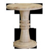 28" Brown Solid Wood End Table