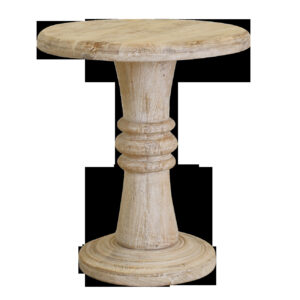 28" Brown Solid Wood End Table