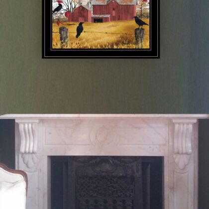 Autumn Gold 2 Black Framed Print Wall Art
