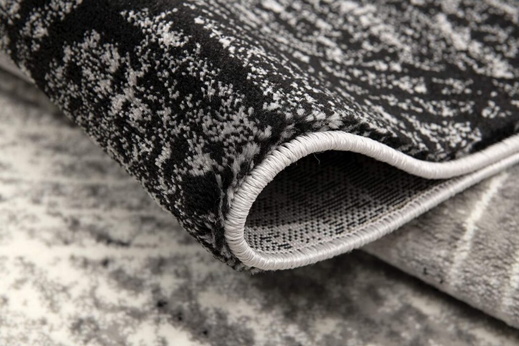 8' X 10' Gray Abstract Dhurrie Area Rug