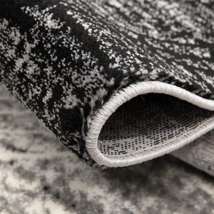 8' X 10' Gray Abstract Dhurrie Area Rug