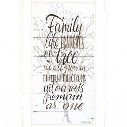 Family 4 White Framed Print Wall Art