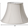 14" Cream Slanted Bell Paperback Shantung Lampshade