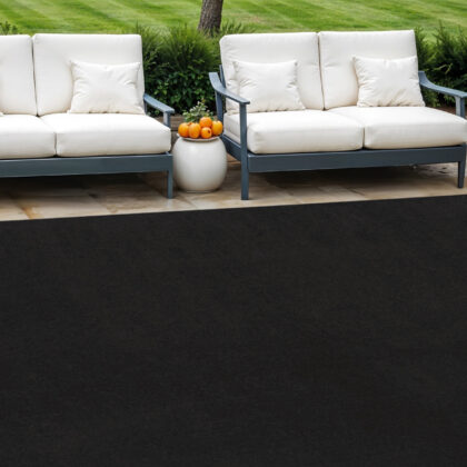 12' X 15' Black Indoor Outdoor Area Rug