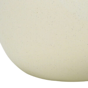 18" Cream Ceramic Round Table Lamp With Cream Drum Shade