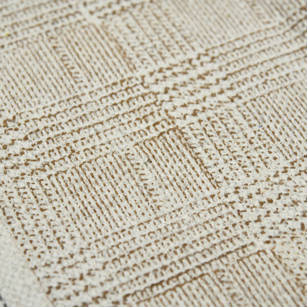 5' x 7' Brown Geometric Flatweave Handmade Distressed Area Rug With Fringe
