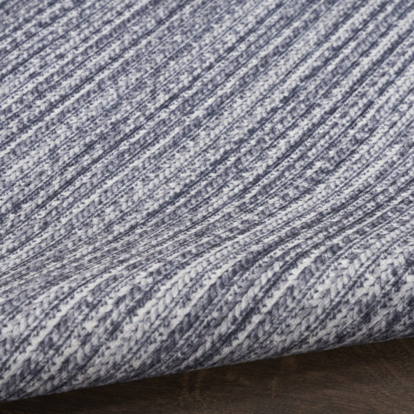 5' x 7' Gray and Ivory Abstract Power Loom Washable Non Skid Area Rug