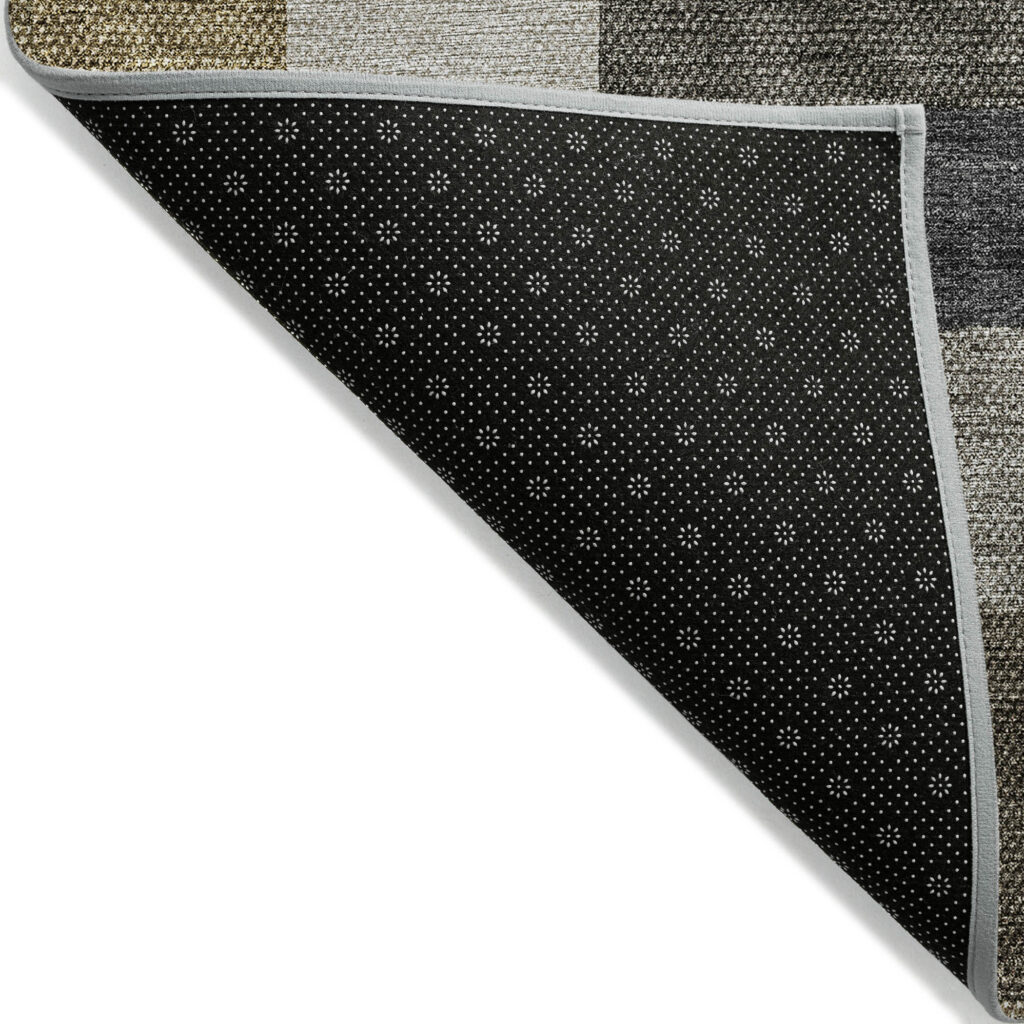 8' X 10' Brown Beige And Ivory Geometric Washable Indoor Outdoor Area Rug