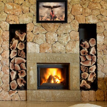 Blaze Of Glory 2 Black Framed Print Wall Art