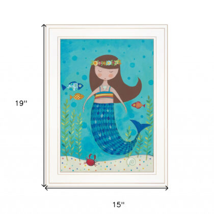 Under The Sea 3 White Framed Print Wall Art
