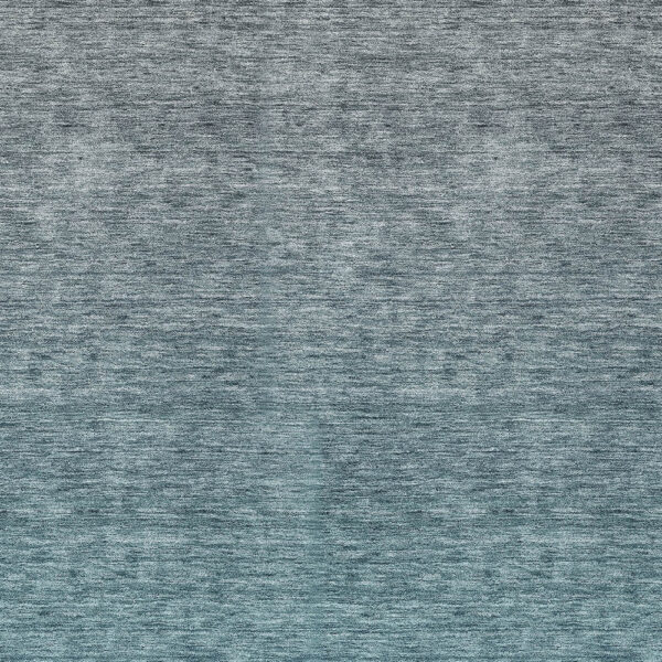 5' X 8' Teal Blue Gray And Charcoal Ombre Washable Indoor Outdoor Area Rug