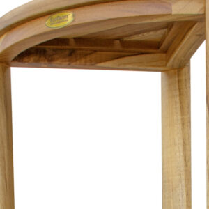 Teak Four Tier Corner Shelf In Natural Finish