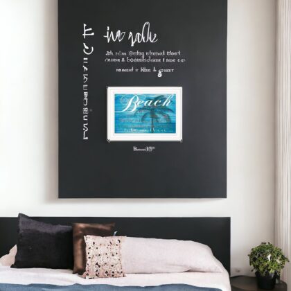 Take Me There (Beach) White Framed Print Wall Art