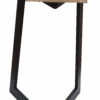 28" Black And Brown Solid Wood End Table