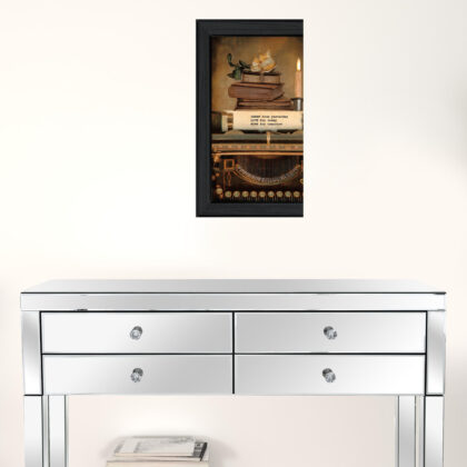 Learn From Yesterday Black Framed Print Wall Art