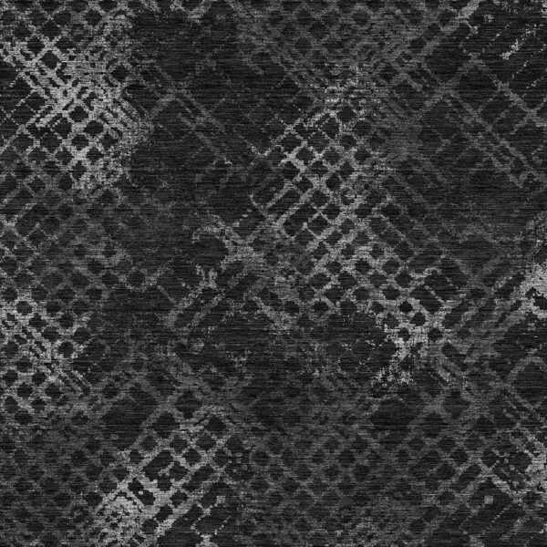 8' X 10' Charcoal Gray And Silver Geometric Washable Indoor Outdoor Area Rug
