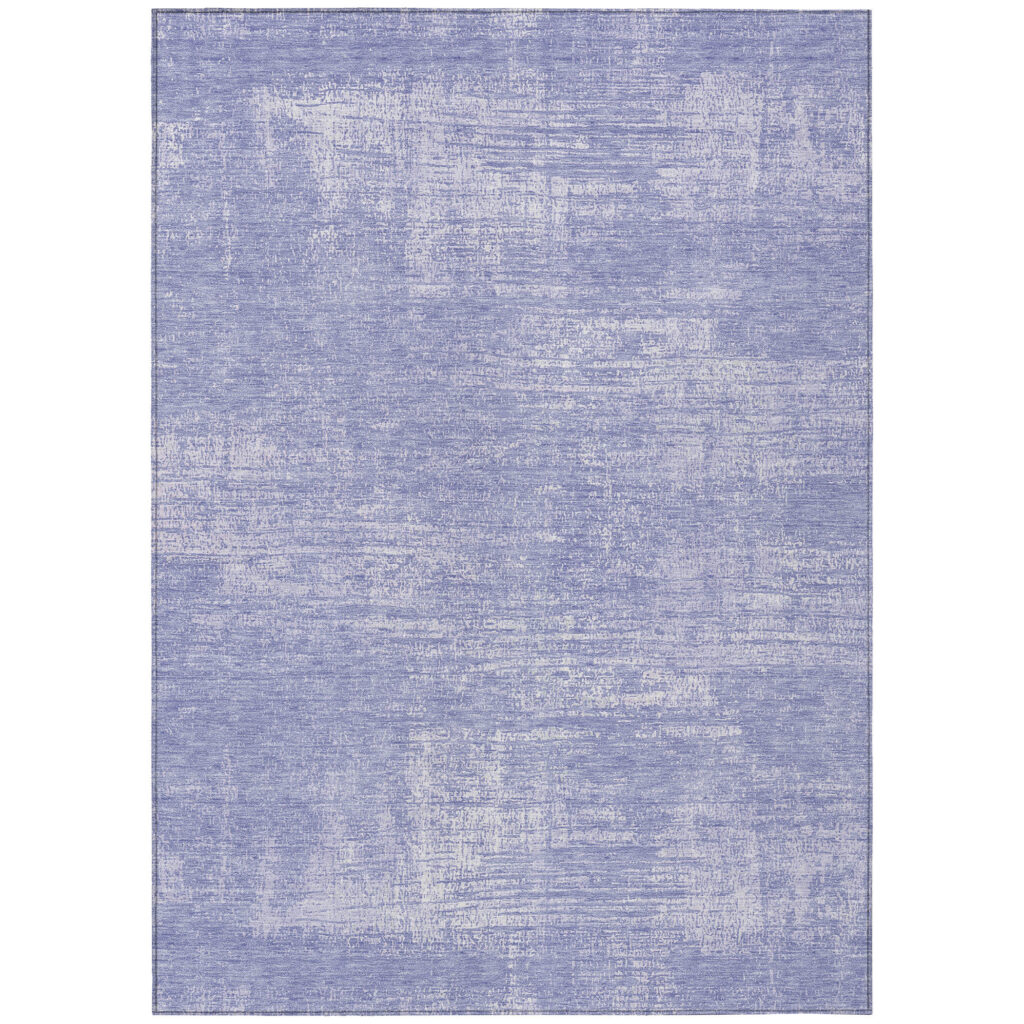 9' X 12' Lavender Purple And Lilac Abstract Washable Indoor Outdoor Area Rug