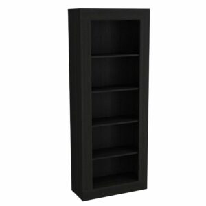 Black Five Tier Bookcase