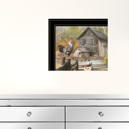 Set Of Two Down On The Farm 2 Black Framed Print Wall Art