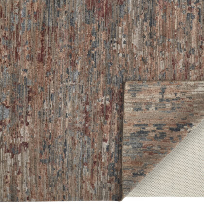 12' X 15' Red And Blue Wool Abstract Hand Knotted Area Rug