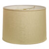 15" Parchment Biege Throwback Drum Linen Lampshade