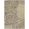10' X 14' Brown Taupe And Beige Abstract Washable Indoor Outdoor Area Rug