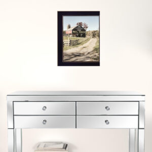 Mail Pouch Barn 2 Black Framed Print Wall Art