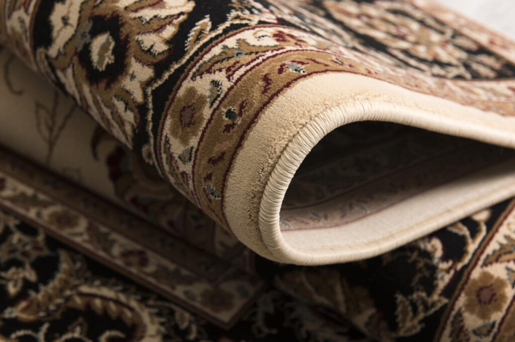 3’ x 13’ Cream and Black Decorative Runner Rug