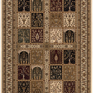 5’ x 8’ Cream Traditional Decorative Area Rug