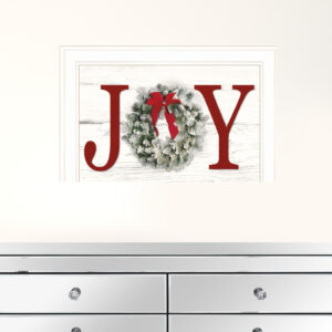 Christmas Joy 4 White Framed Print Wall Art