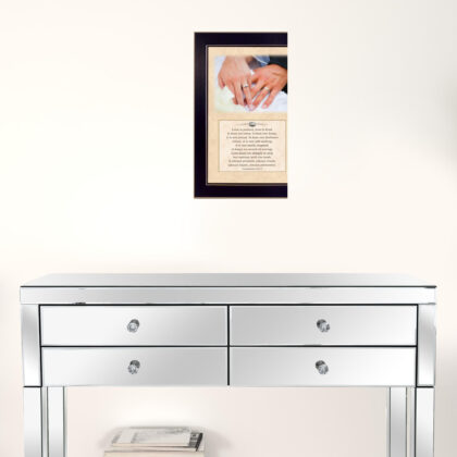 Love 2 Black Framed Print Wall Art
