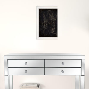 Airplane Patent II 1 White Framed Print Wall Art