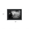 Beauty Grayscale 1 Black Framed Print Wall Art