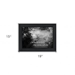 Beauty Grayscale 1 Black Framed Print Wall Art