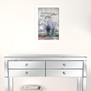 Where There Is Love 1 White Framed Print Wall Art