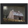 Midnight Moon 4 Black Framed Print Wall Art