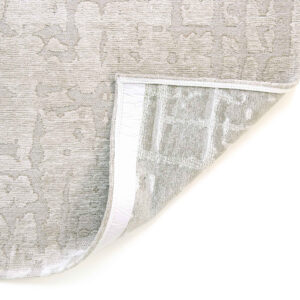 10' Gray and Beige Abstract Non Skid Area Rug