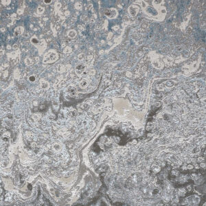 5' x 8' Blue and Gray Abstract Power Loom Area Rug