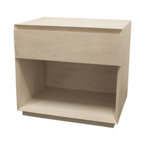 24" Natural One Drawer Solid Wood Nightstand