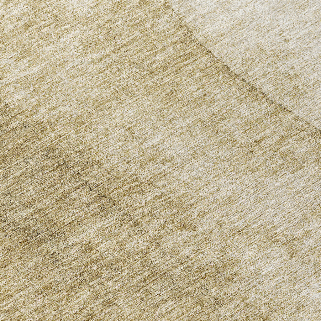 8' Taupe Beige And Ivory Round Ombre Washable Indoor Outdoor Area Rug