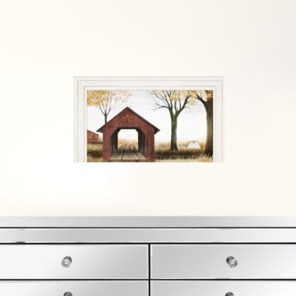 Bucks County Bridge 1 White Framed Print Wall Art