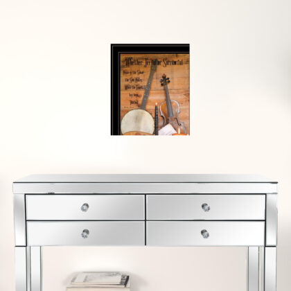 Set Of Two Music Or Nevermore 2 Black Framed Print Wall Art