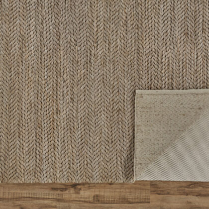 2' X 3' Tan And Gray Hand Woven Area Rug