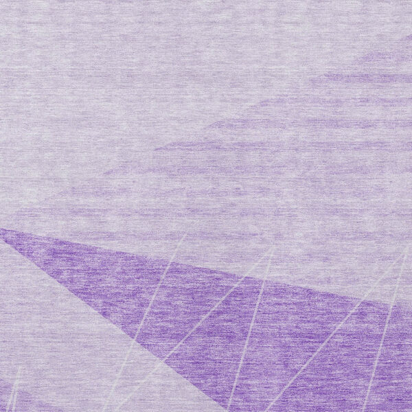 9' X 12' Lavender And Purple Geometric Washable Indoor Outdoor Area Rug
